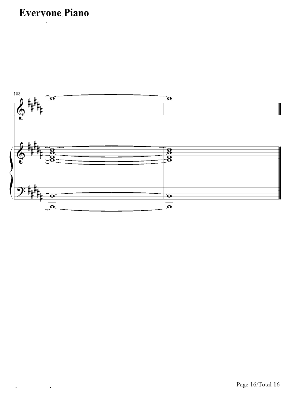 支え钢琴谱-AKB4816