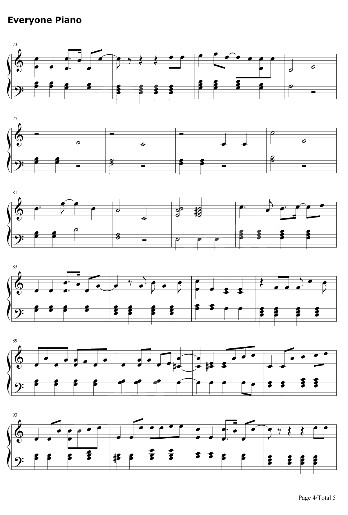 运命のルーレット廻して钢琴谱-ZARD-名侦探柯南OP44