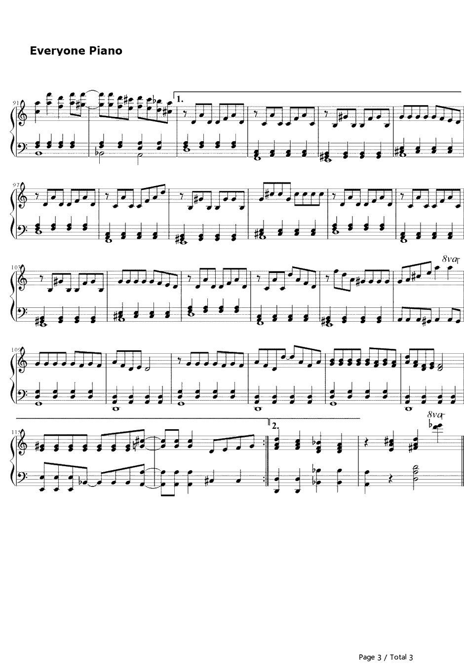 マジカル☆ぬこレンレン钢琴谱-镜音レン3