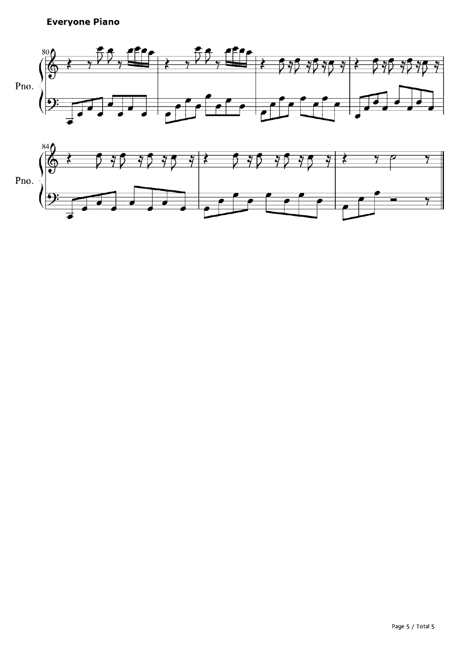 Writ tenin the Stars钢琴谱-TinieTempah5