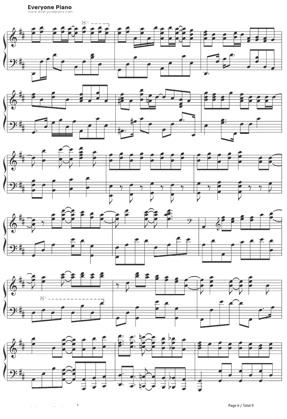 Happy Girl钢琴谱-喜多村英梨-要听爸爸的话OP6