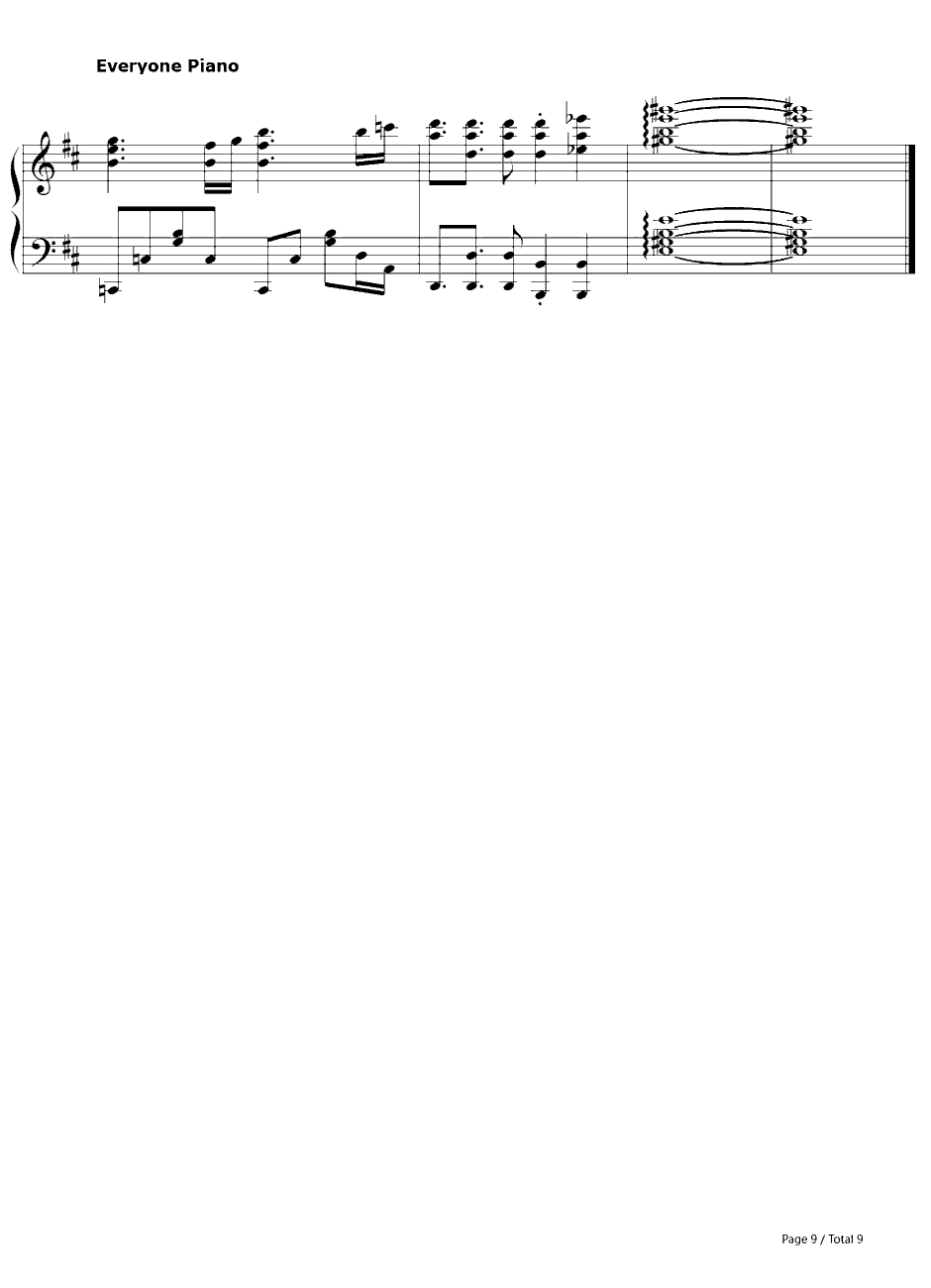 Happy Girl钢琴谱-喜多村英梨-要听爸爸的话OP9