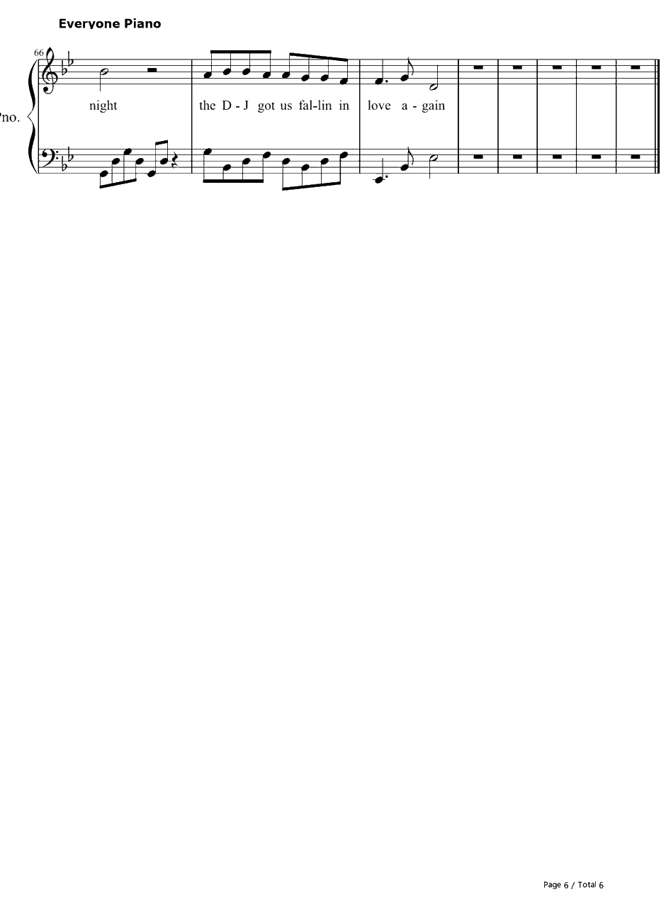DJ Got Us Fallin’inLove钢琴谱-Usher6