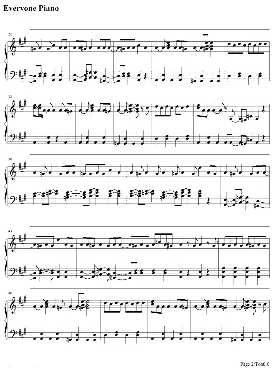 T.W.L钢琴谱-関ジャニ∞-蜡笔小新OP142