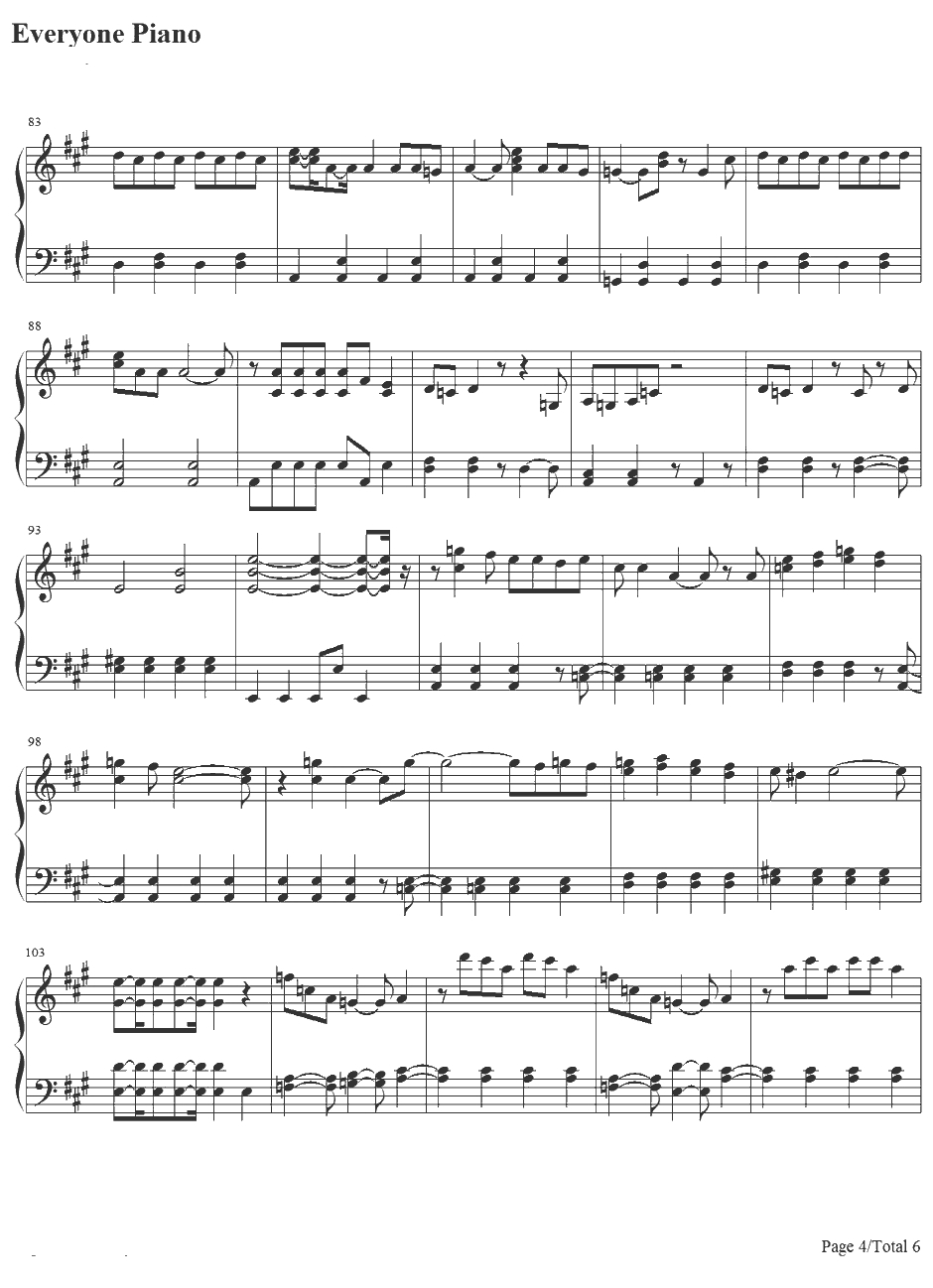 T.W.L钢琴谱-関ジャニ∞-蜡笔小新OP144