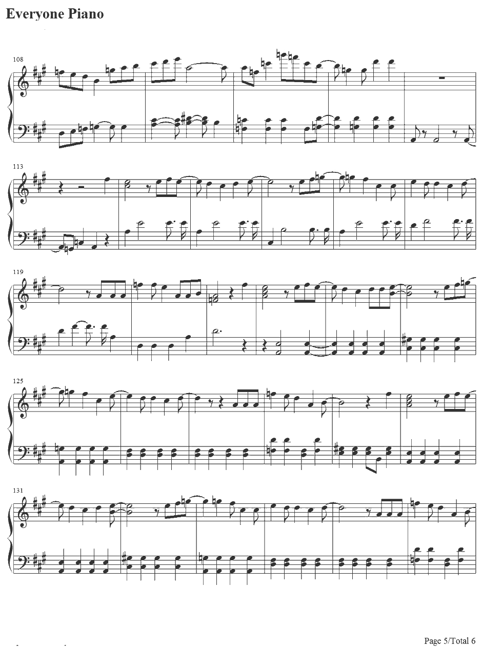 T.W.L钢琴谱-関ジャニ∞-蜡笔小新OP145