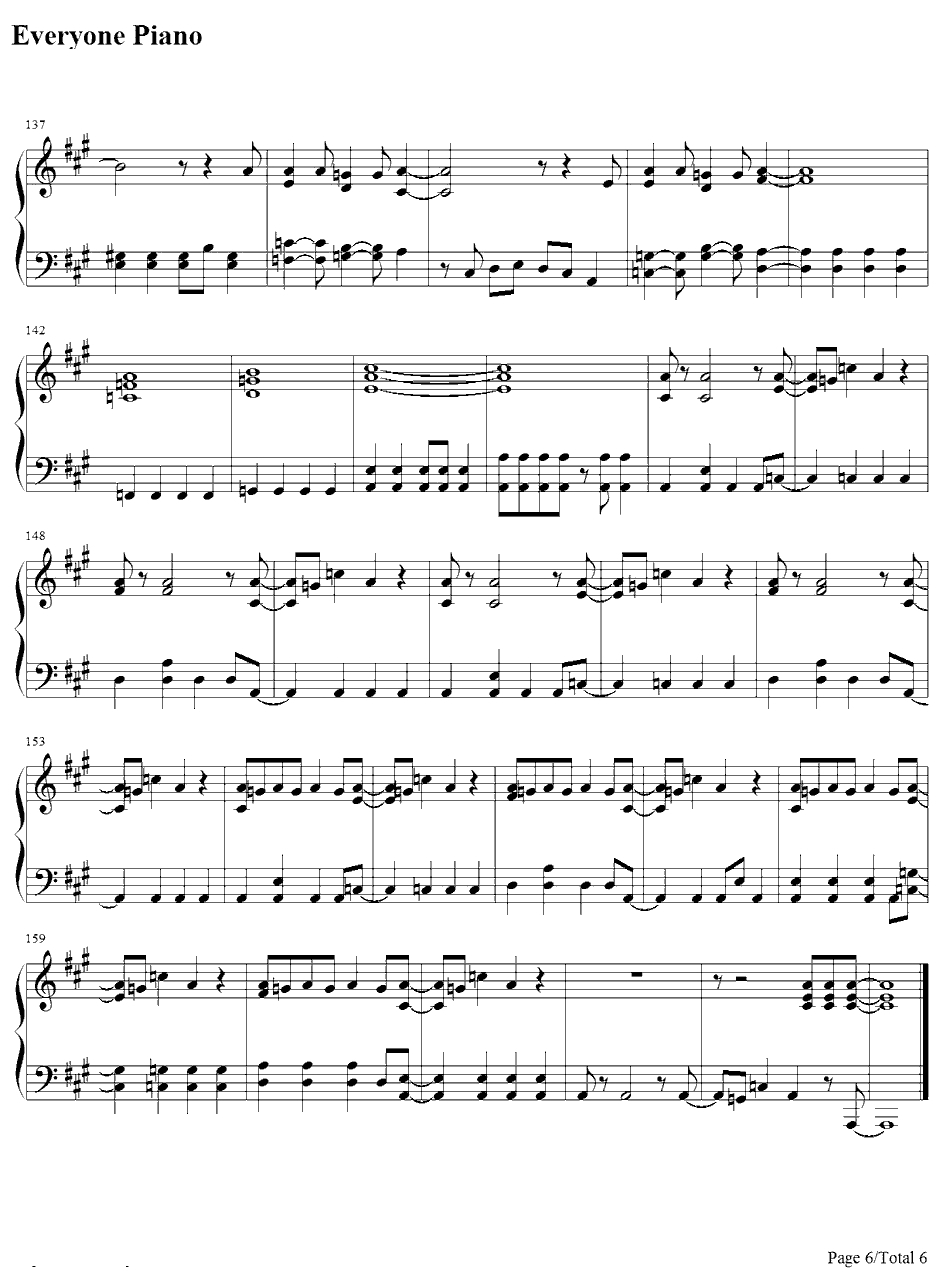 T.W.L钢琴谱-関ジャニ∞-蜡笔小新OP146