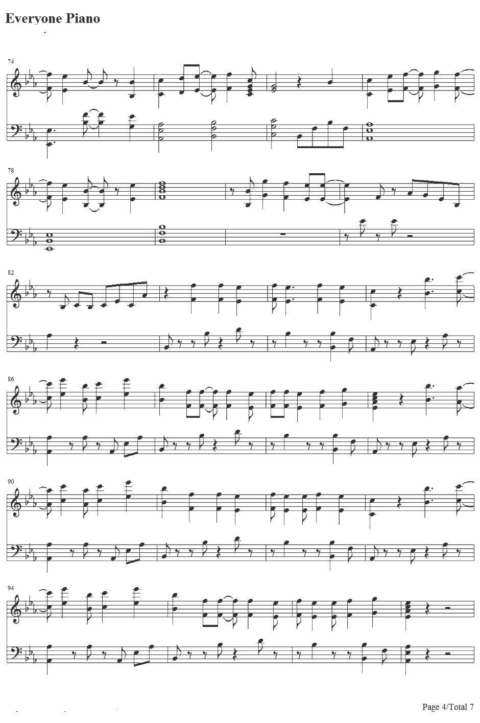 Fire flies钢琴谱-OwlCity4