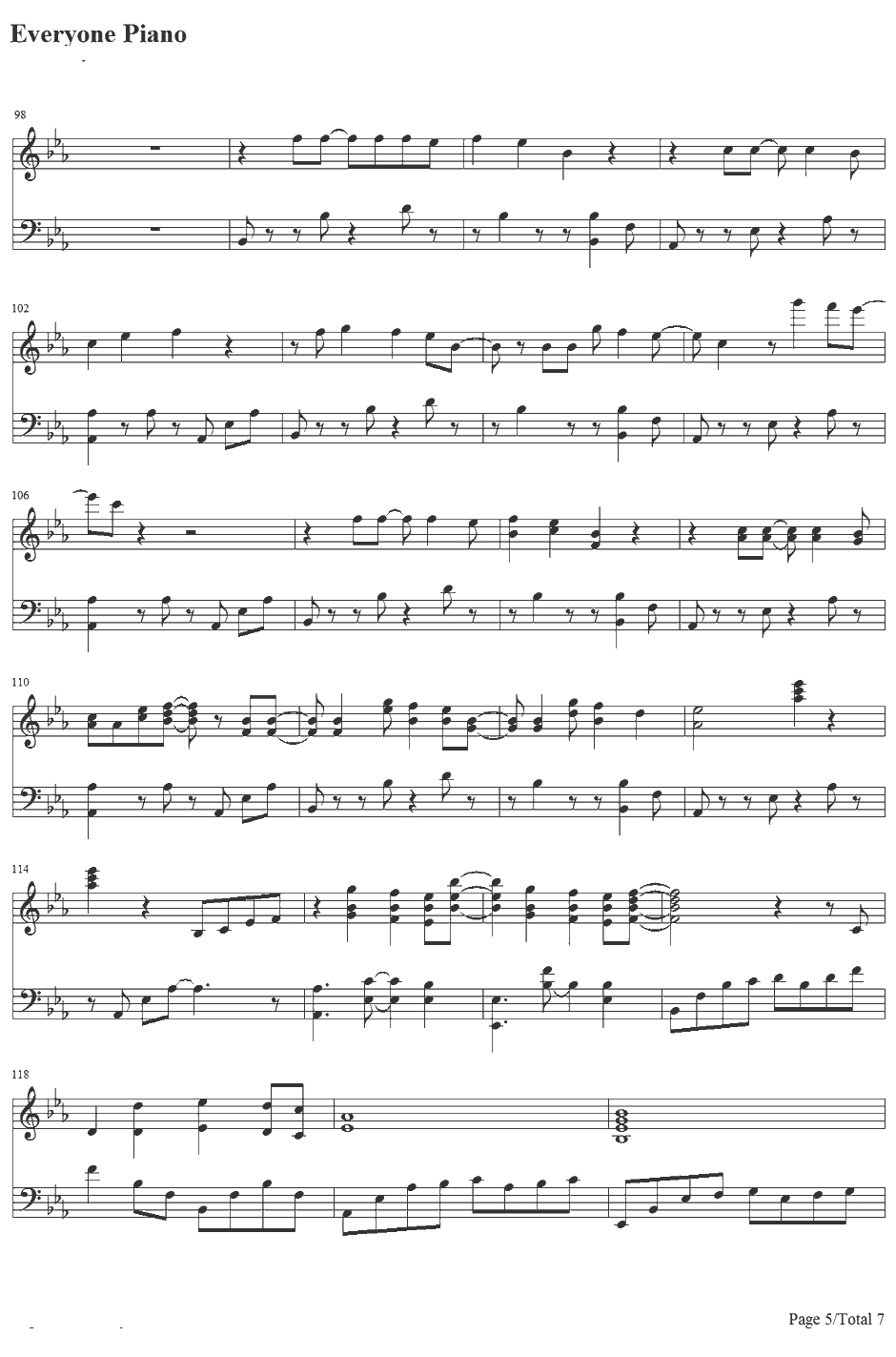 Fire flies钢琴谱-OwlCity5