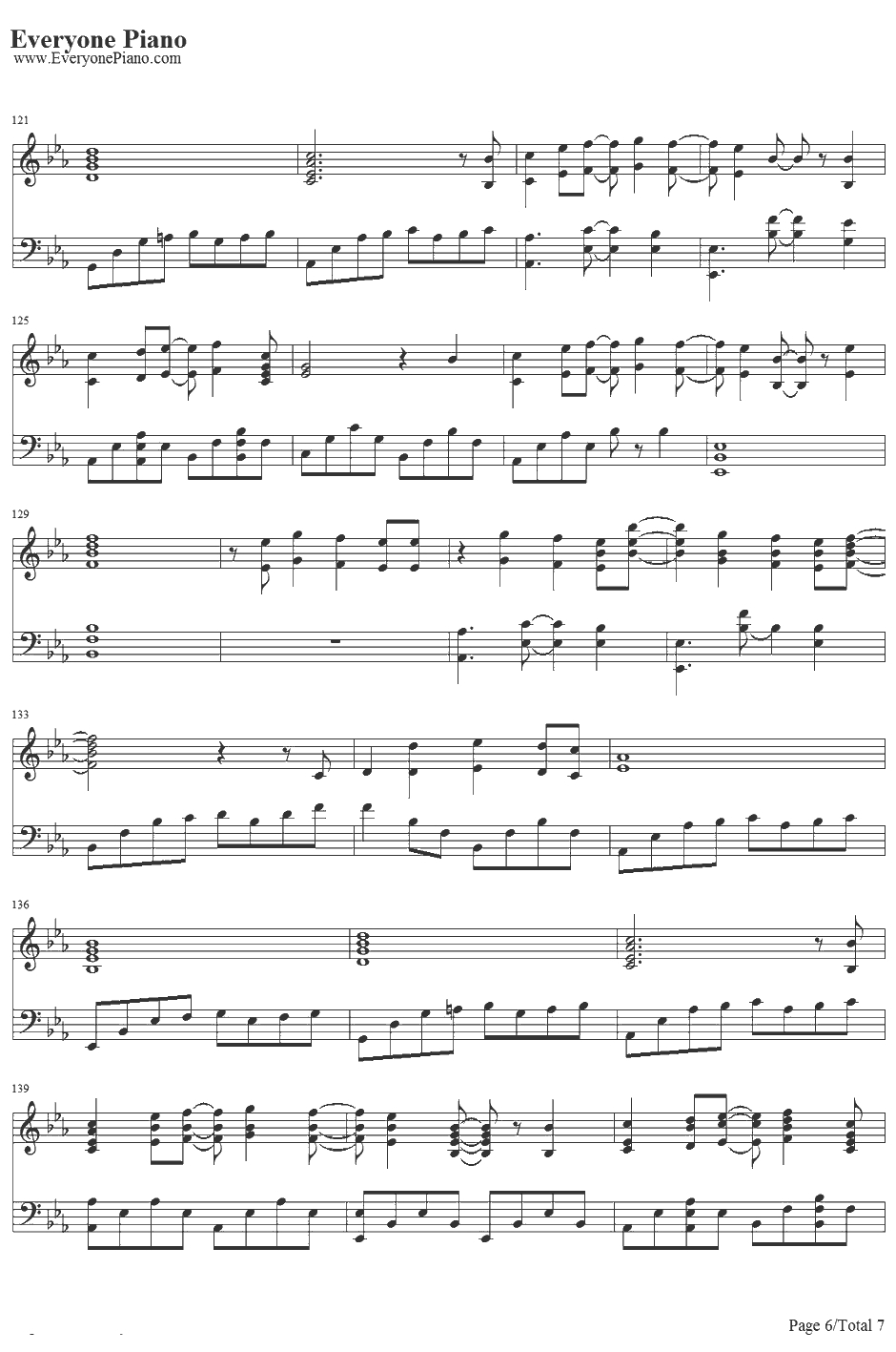 Fire flies钢琴谱-OwlCity6