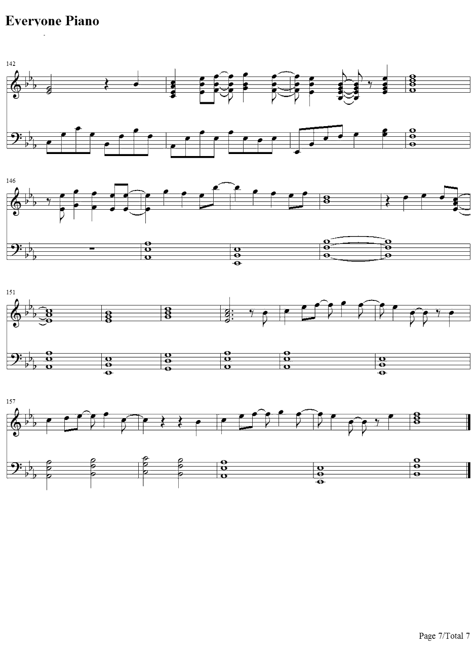 Fire flies钢琴谱-OwlCity7