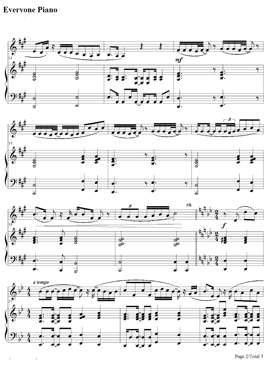 初日钢琴谱-AKB482