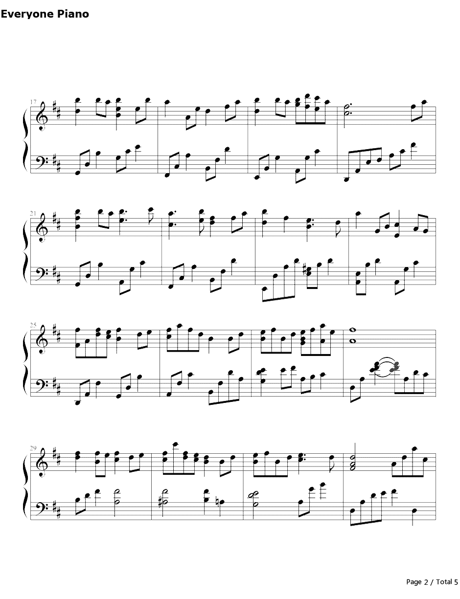 火烧云钢琴谱-加羽泽美浓MinoKabasawa-EveningGlow-好听的钢琴曲2