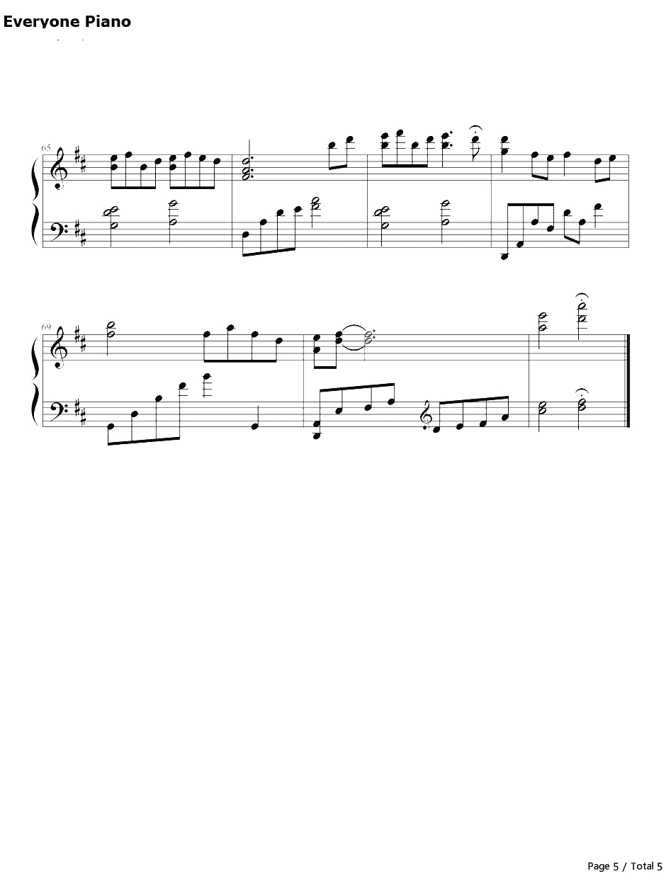 火烧云钢琴谱-加羽泽美浓MinoKabasawa-EveningGlow-好听的钢琴曲5