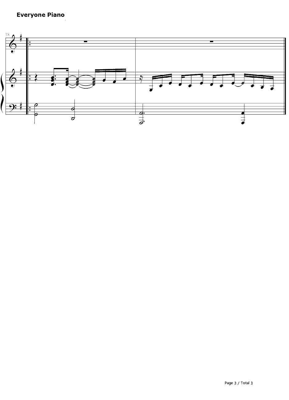 Knockin' on Heaven's Door钢琴谱-鲍勃·迪伦3