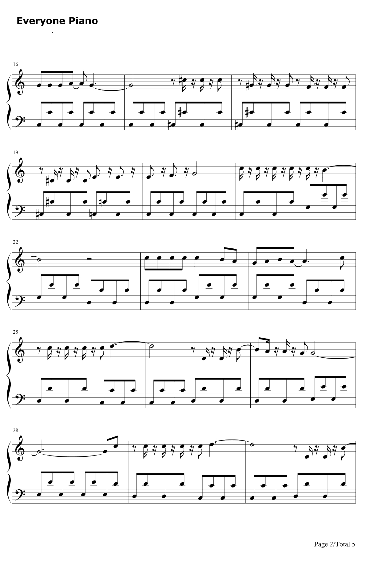 Every thing Is Awe some钢琴谱-TeganandSara2