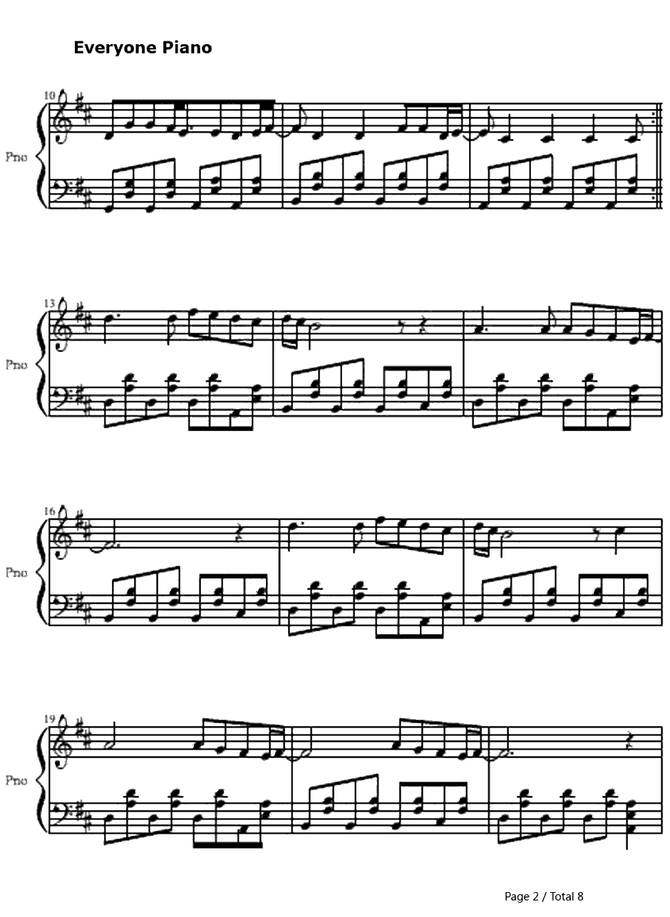 Hey There Delilah钢琴谱-PlainWhiteT's2