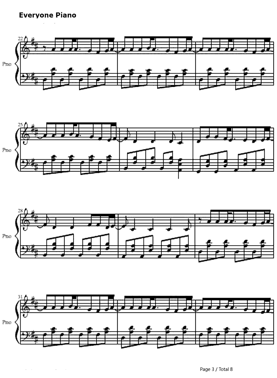 Hey There Delilah钢琴谱-PlainWhiteT's3