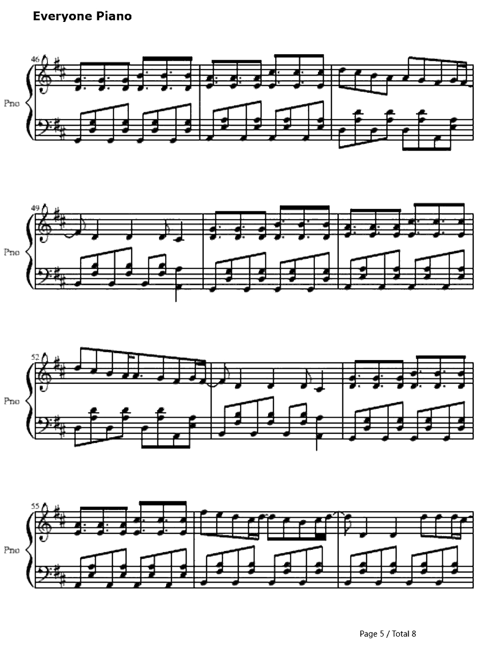 Hey There Delilah钢琴谱-PlainWhiteT's5