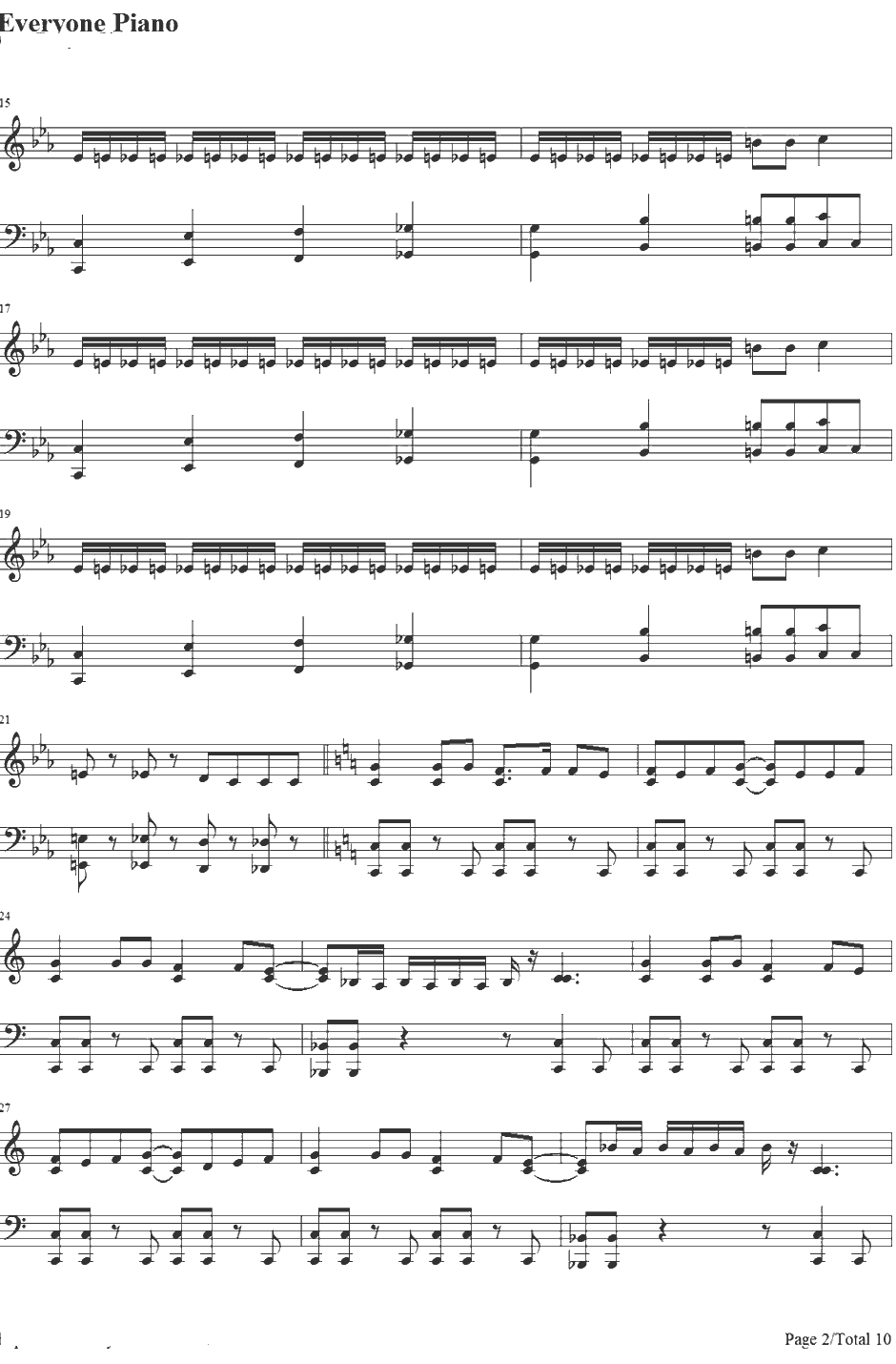 Utauyo! !MIRACLE钢琴谱-放学后茶会-K-ON!!后期主题曲2