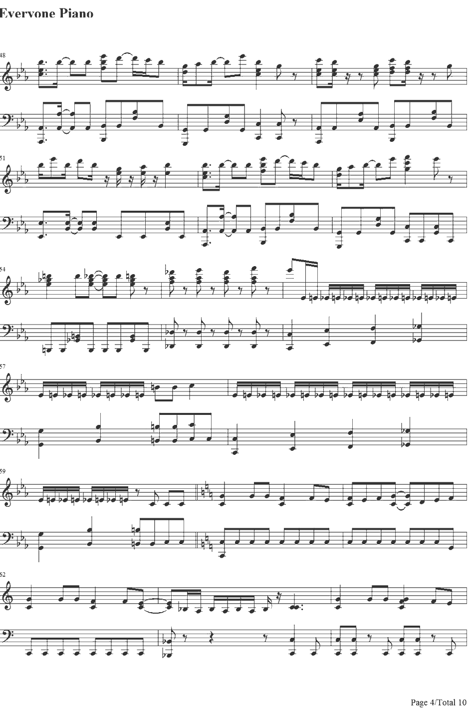 Utauyo! !MIRACLE钢琴谱-放学后茶会-K-ON!!后期主题曲4