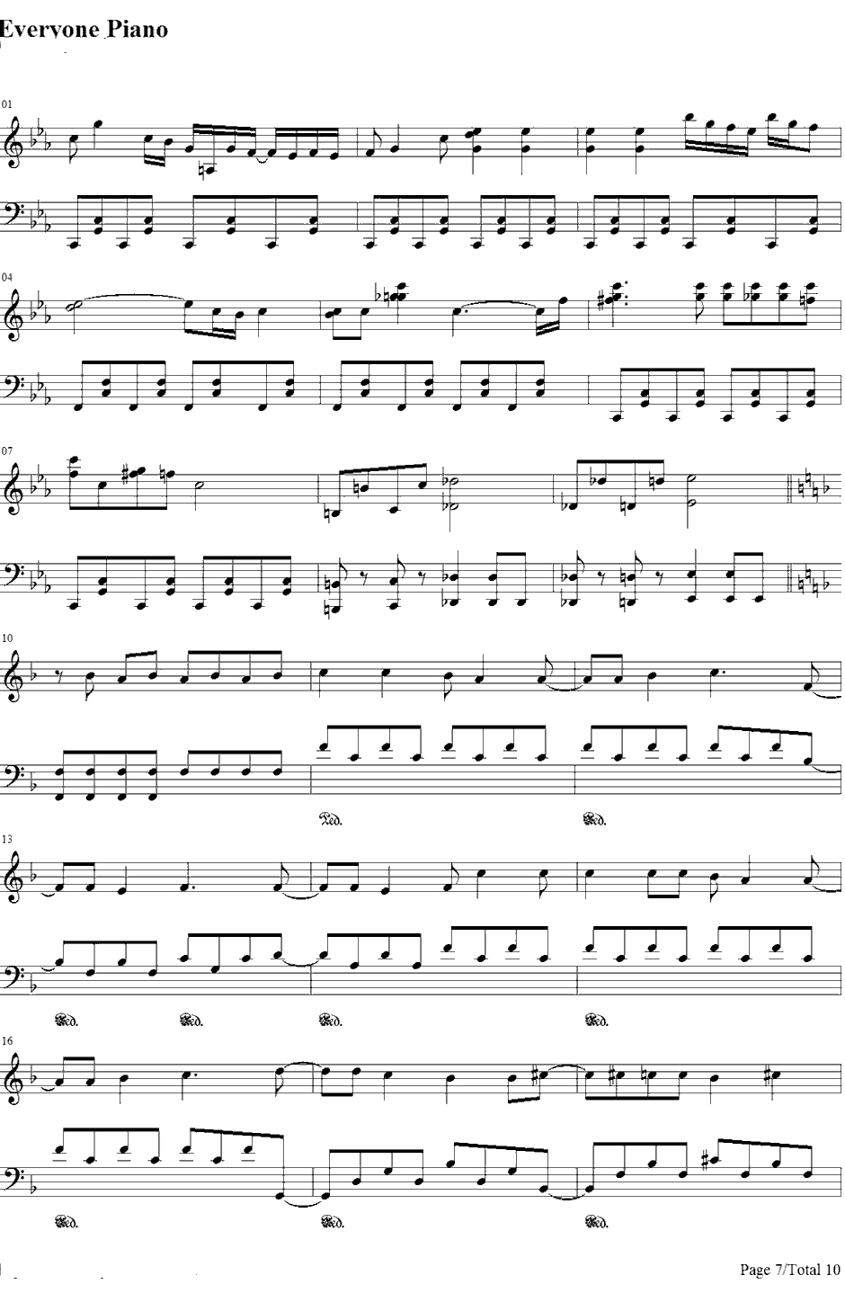 Utauyo! !MIRACLE钢琴谱-放学后茶会-K-ON!!后期主题曲7