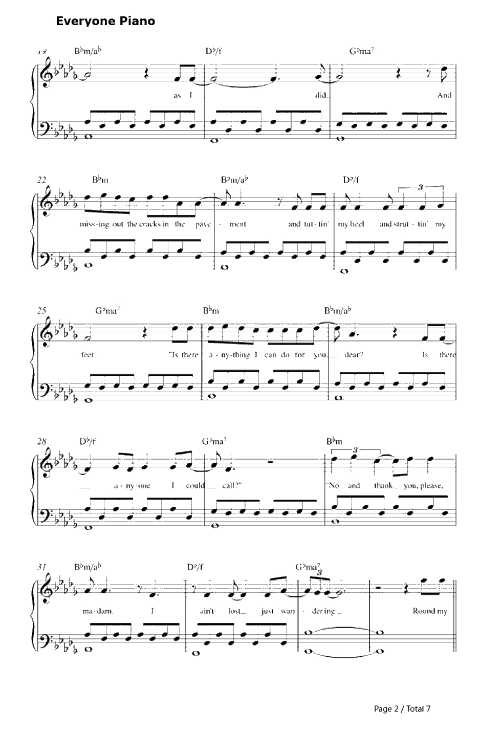 Home town Glory钢琴谱-Adele2