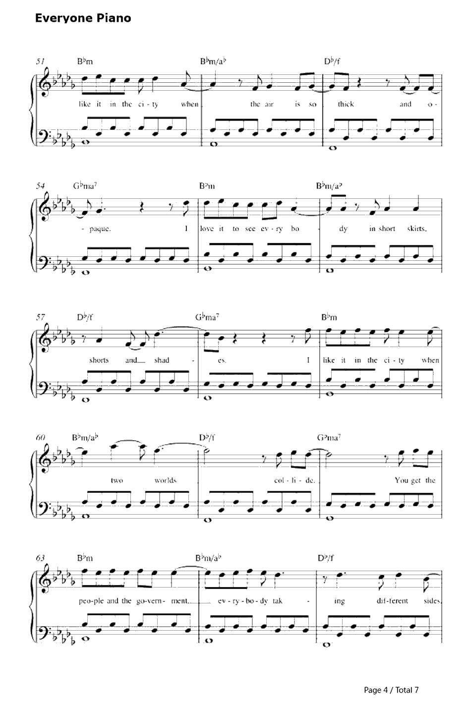 Home town Glory钢琴谱-Adele4