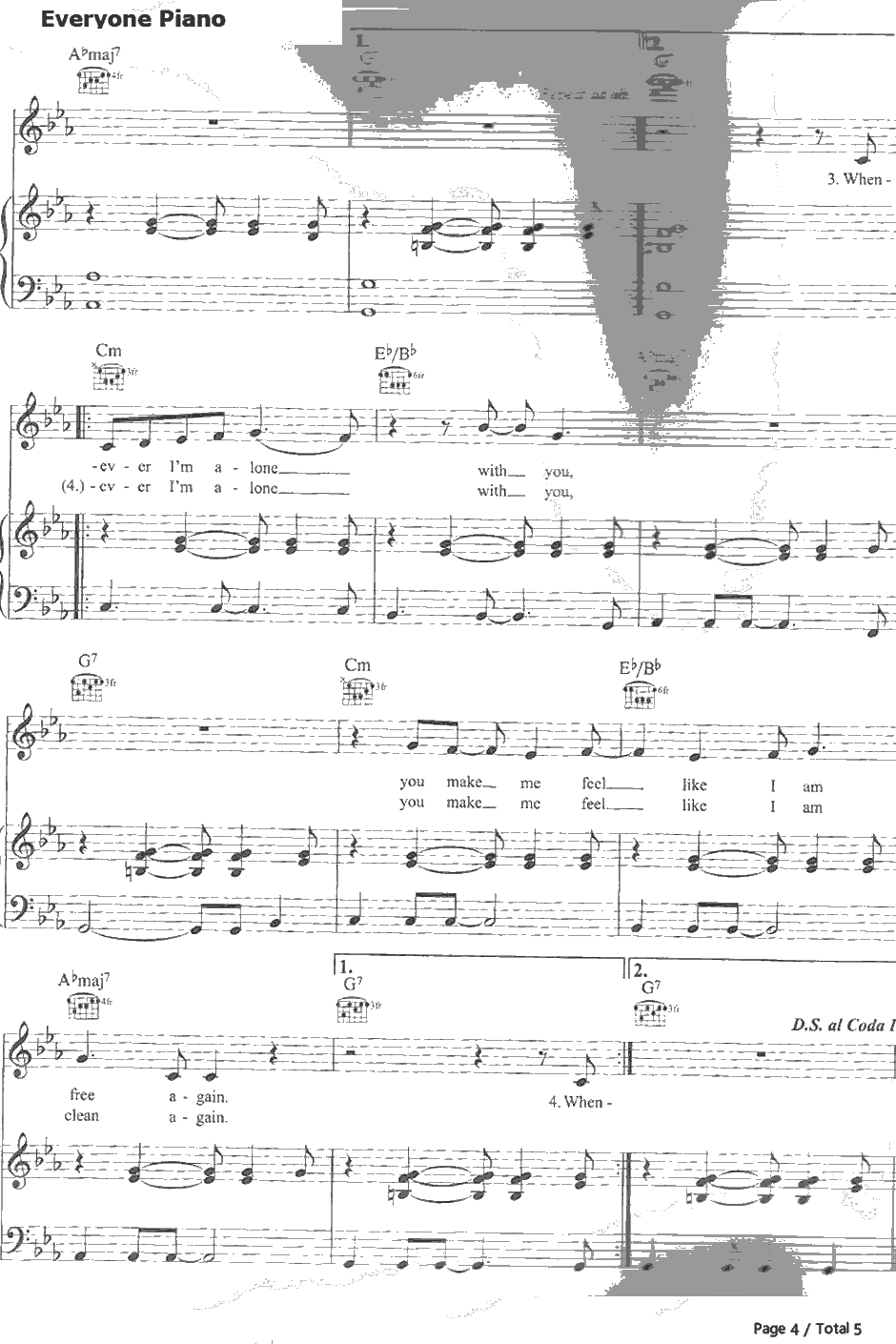 Lovesong钢琴谱-Adele4