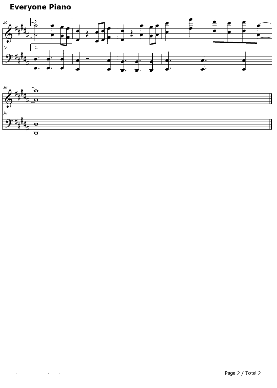 You Make Me钢琴谱-Avicii2