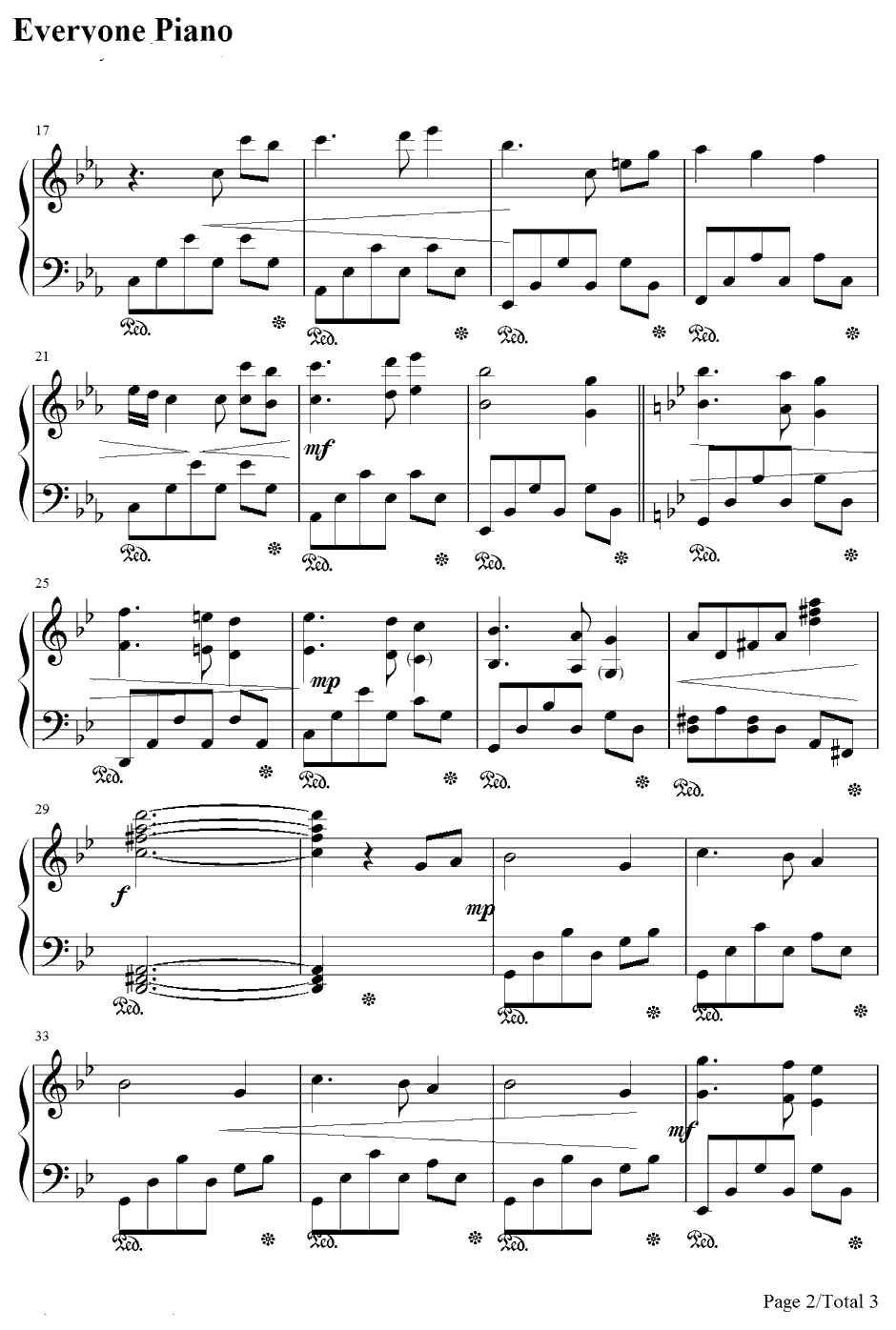 運命(さだめ)钢琴谱-佐藤直纪-Sadame-X战记插曲2