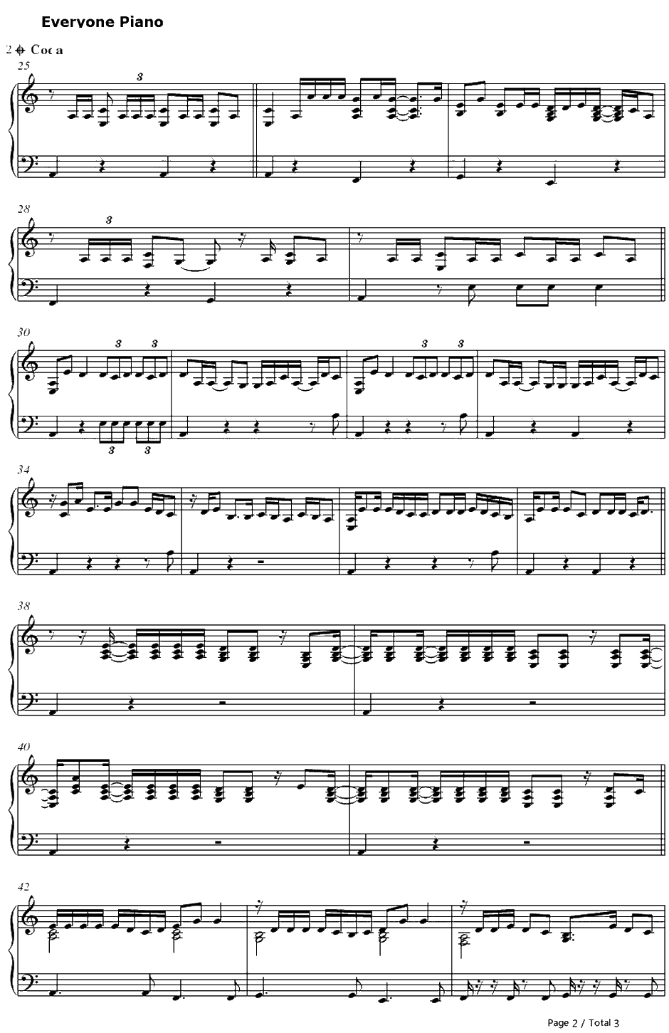 Hips Don't Lie钢琴谱-ShakiraWyclefJean2