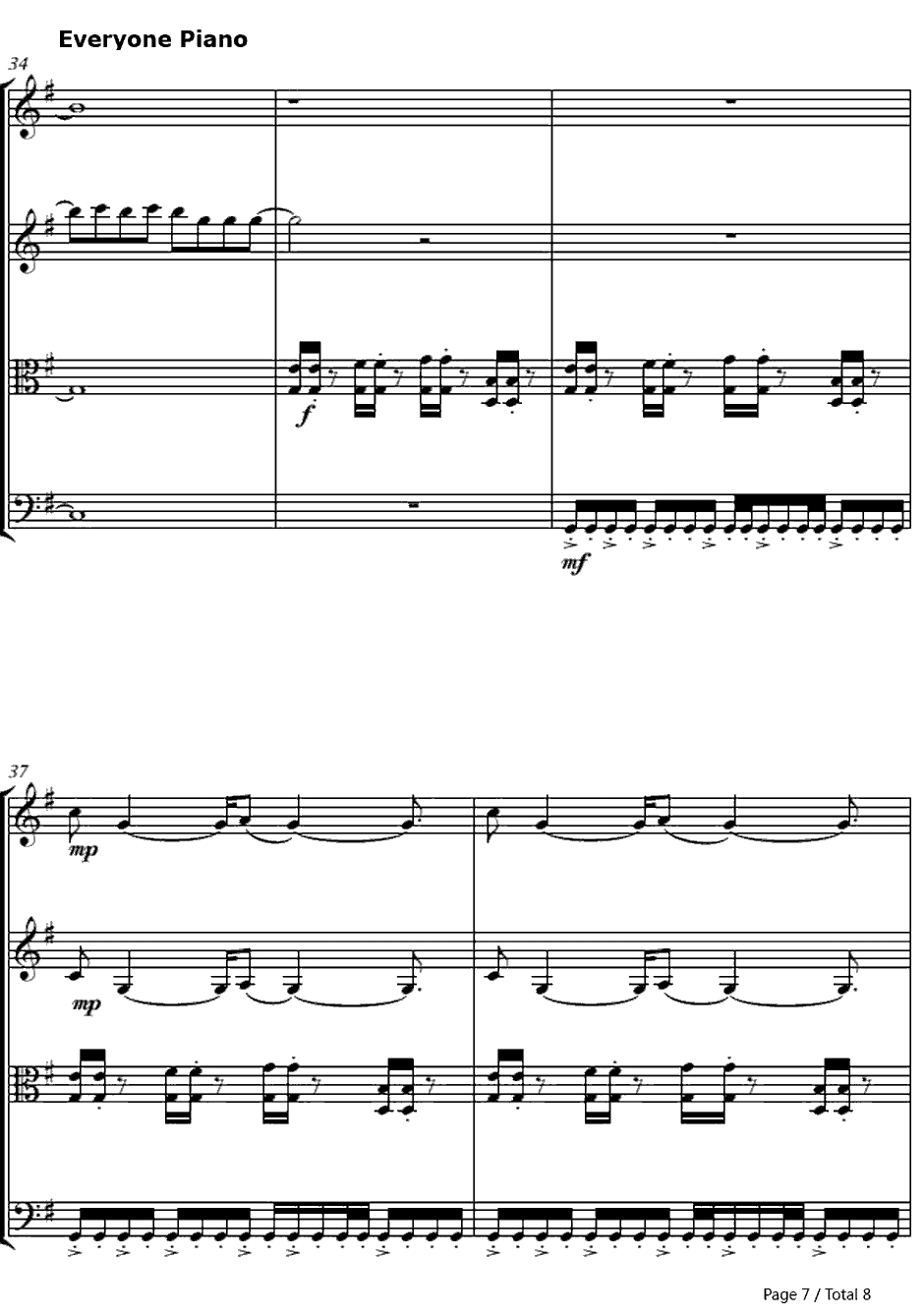 アフターダーク钢琴谱-ASIANKUNG-FUGENERATION-死神OP77