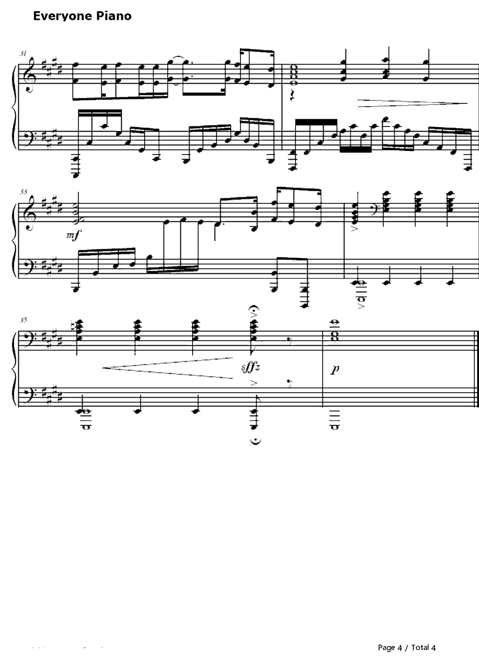 All Alone With You钢琴谱-EGOIST-心理测量者ED24