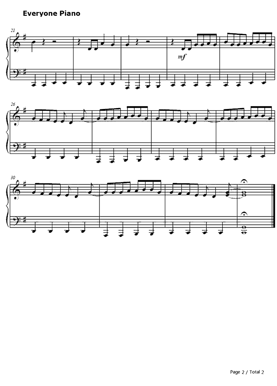 Summer钢琴谱-简单版CalvinHarris2