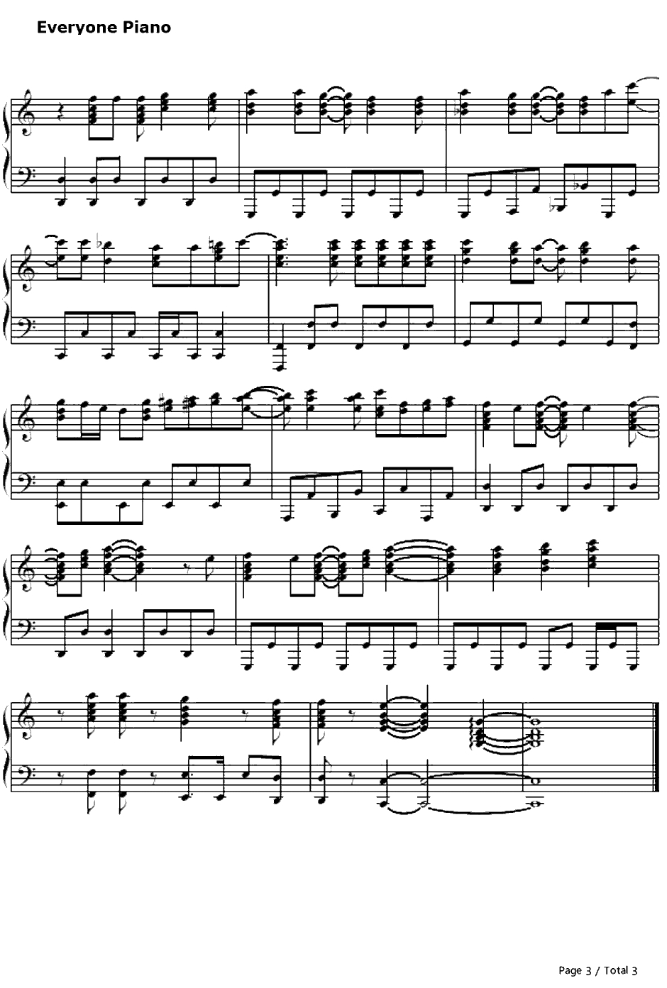 恋のオーケストラ钢琴谱-吉谷彩子-谜样女友XOP3