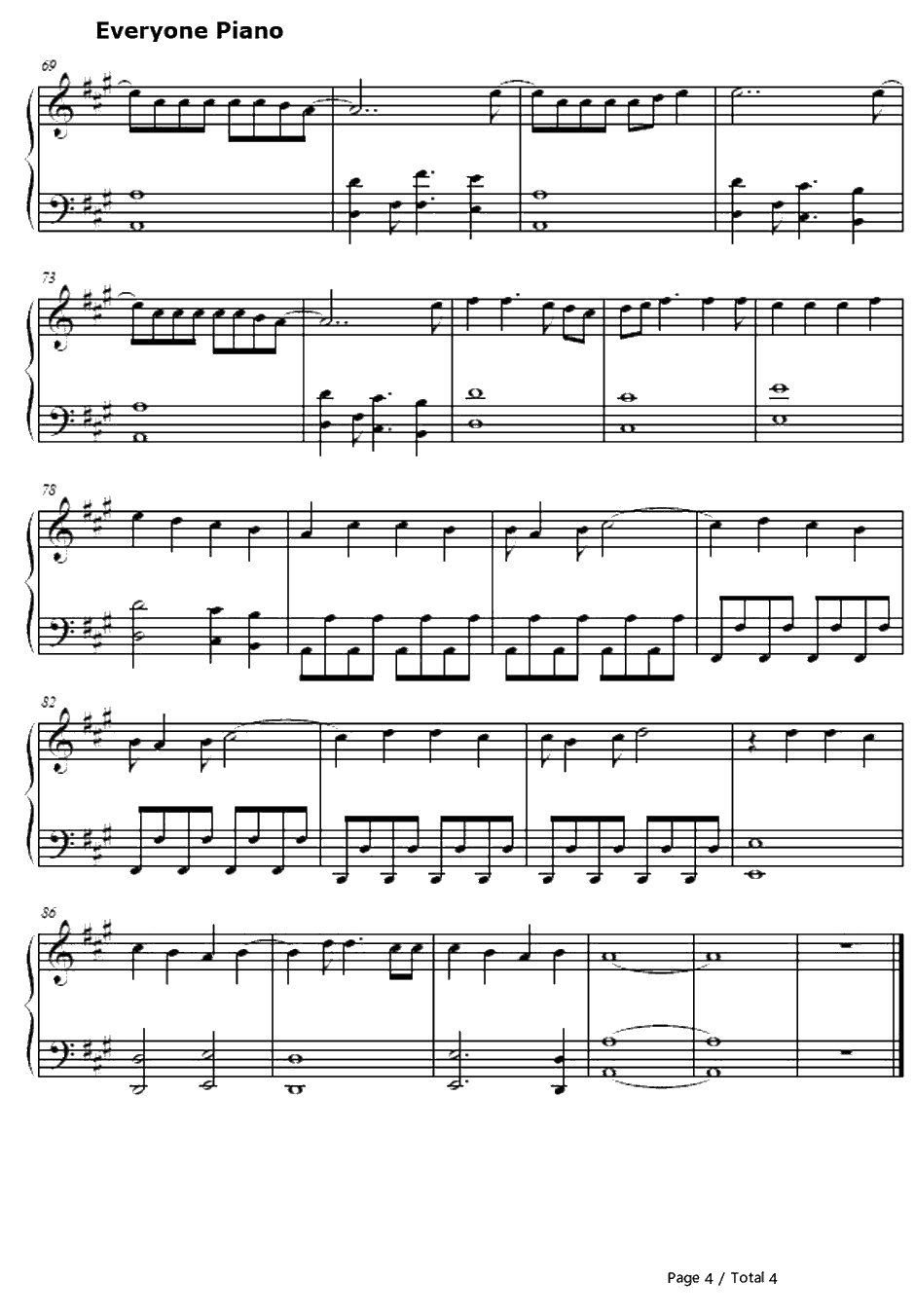 胸がドキドキ钢琴谱-THEHIGH-LOWS-名侦探柯南OP14