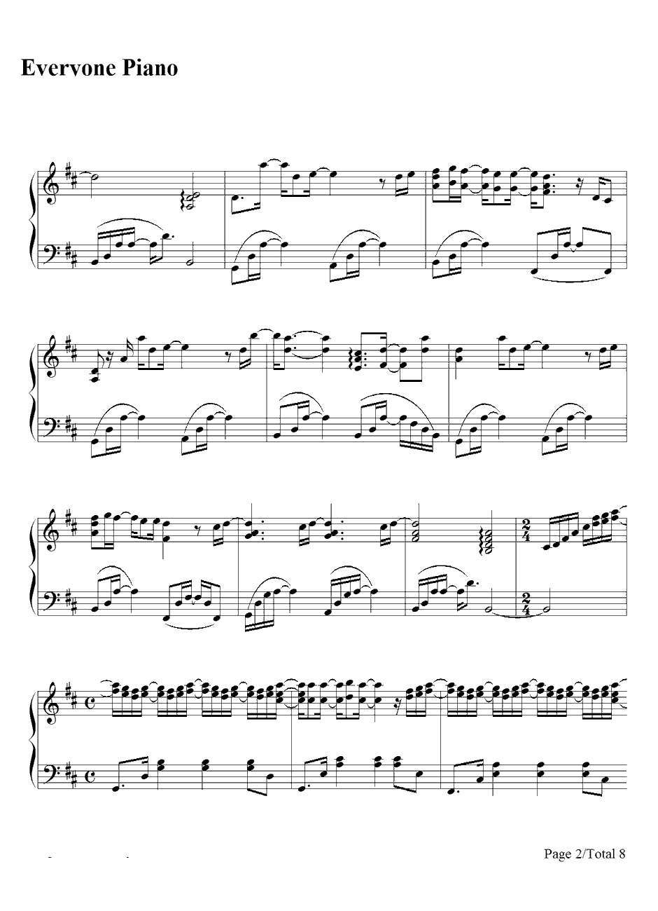 星のように…钢琴谱-MISIA-宇宙英雄之超银河传说主題歌2