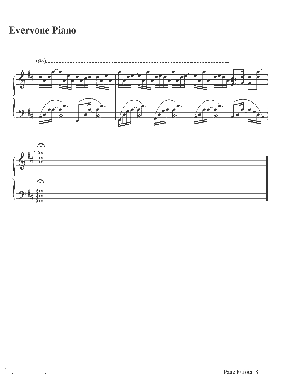 星のように…钢琴谱-MISIA-宇宙英雄之超银河传说主題歌8