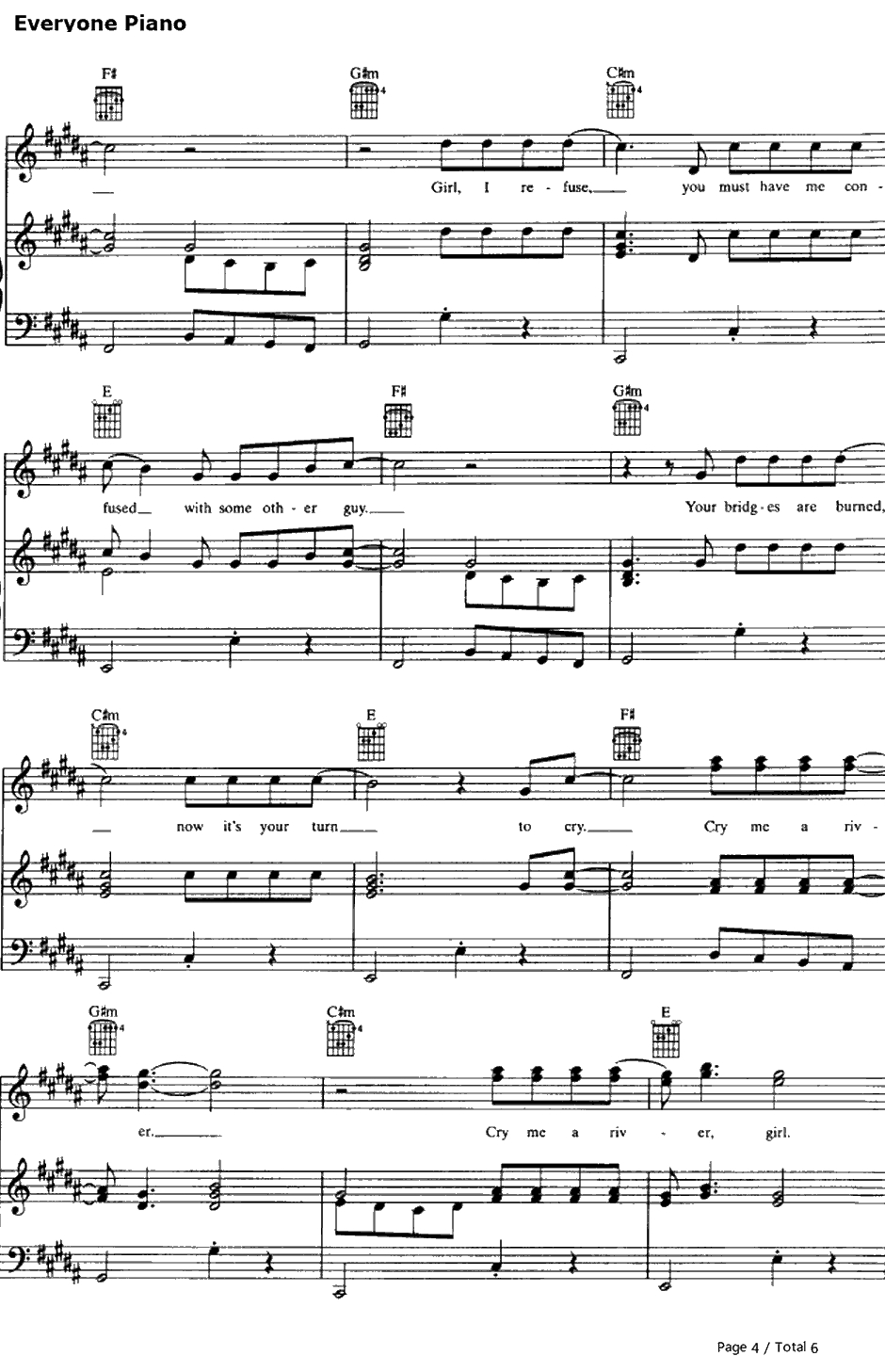 Cry Me a River钢琴谱-JustinTimberlake4