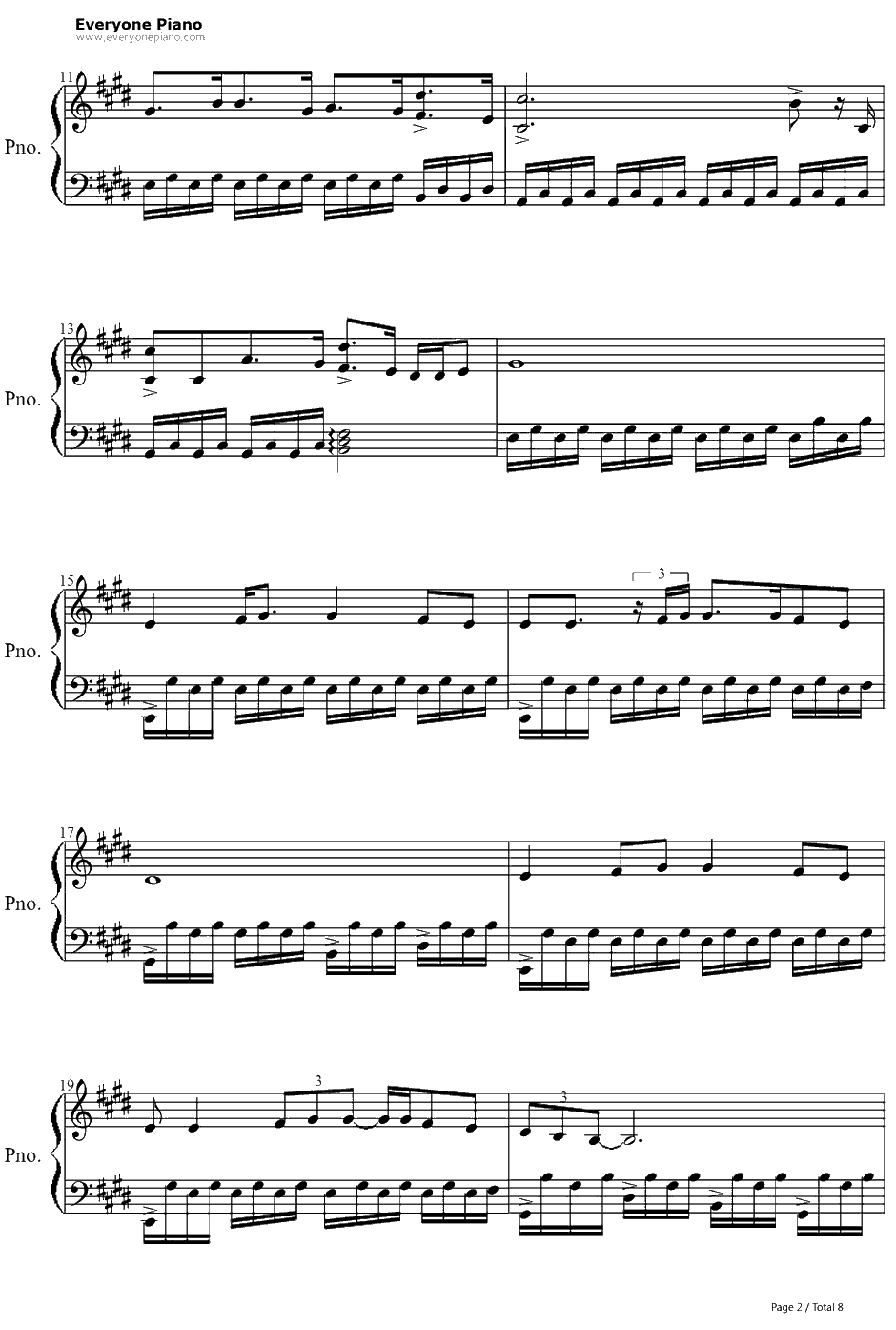 Arms钢琴谱-ChristinaPerri2