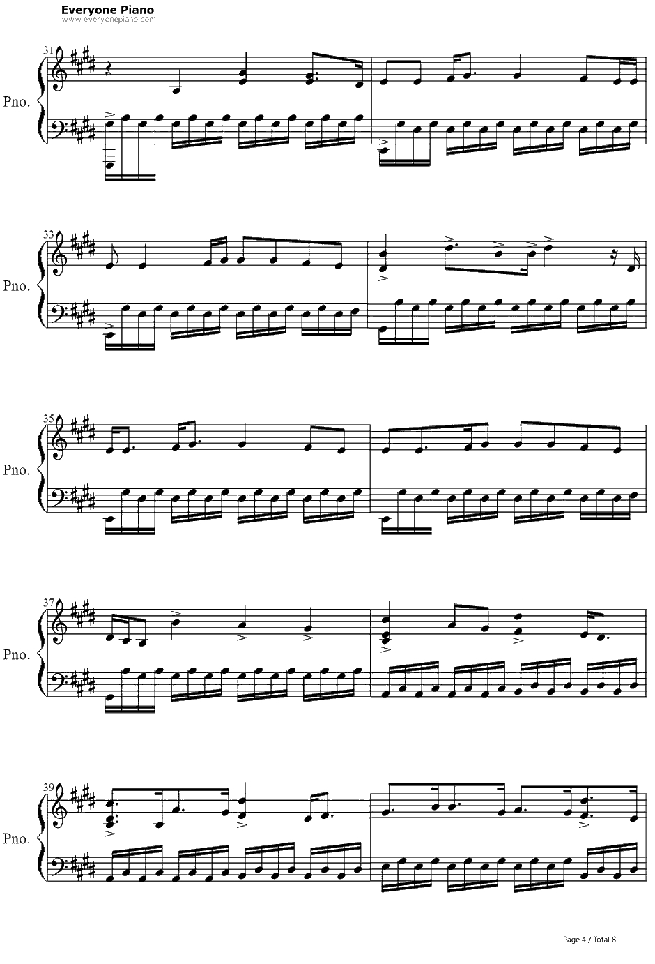 Arms钢琴谱-ChristinaPerri4