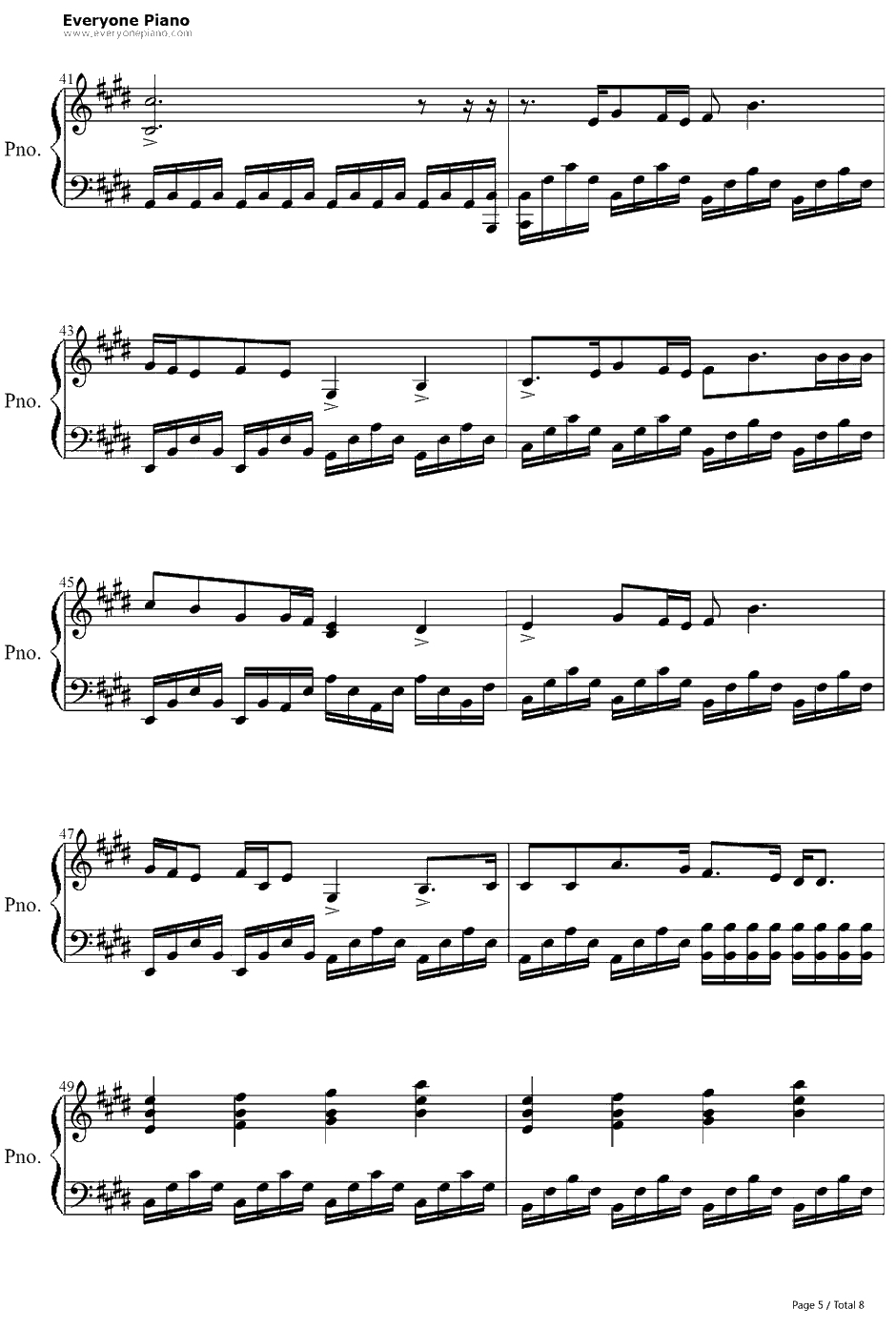 Arms钢琴谱-ChristinaPerri5