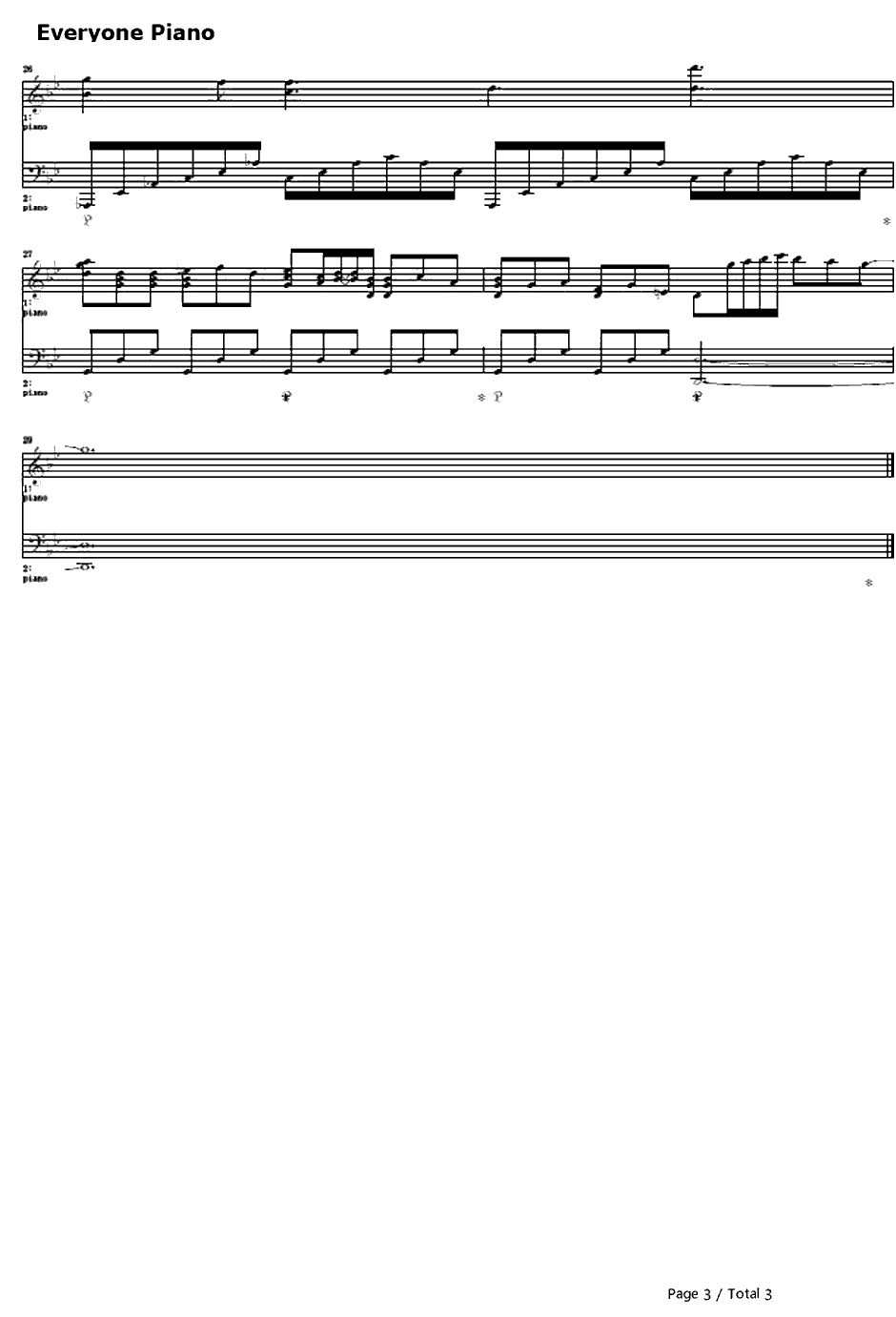 片翼の鸟钢琴谱-志方あきこ-海猫鸣泣之时OP3