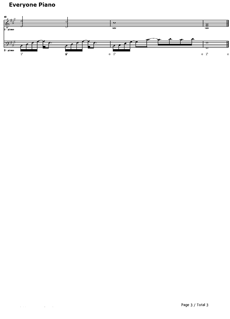 くれなゐ钢琴谱-天野月-零:真红之蝶主题曲3