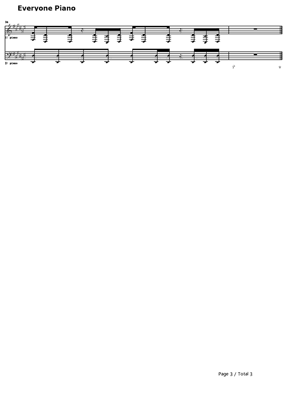 Zoetrope钢琴谱-やなぎなぎ-AmnesiaOP-失忆症OP3