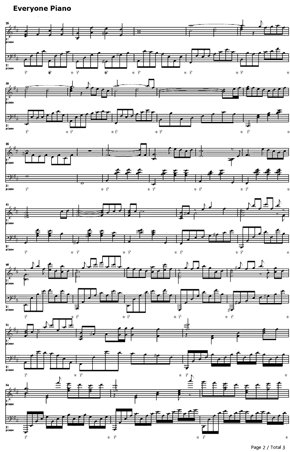 全ての人の魂の诗钢琴谱-目黒将司-女神异闻录BGM2