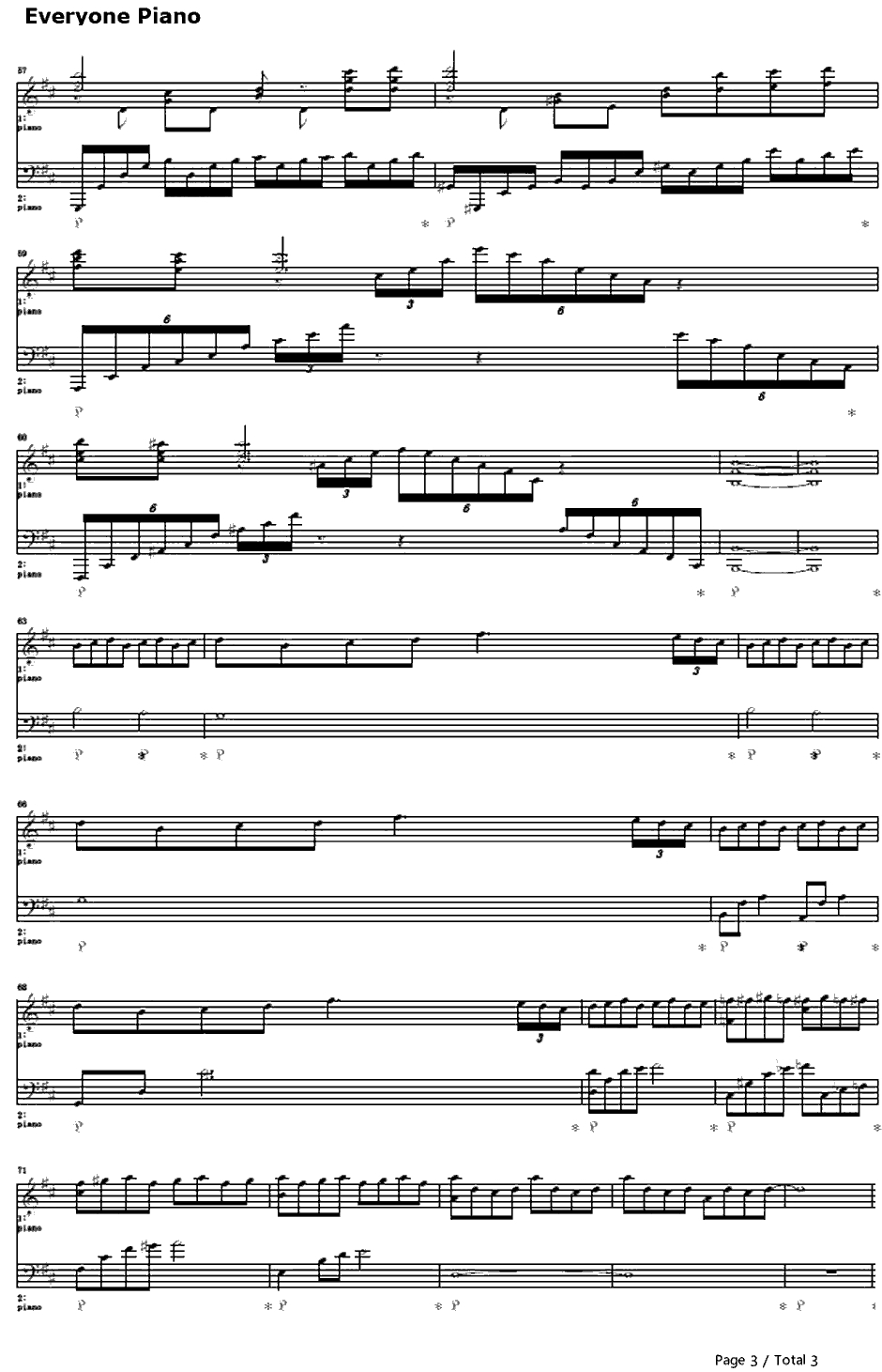 全ての人の魂の诗钢琴谱-目黒将司-女神异闻录BGM3