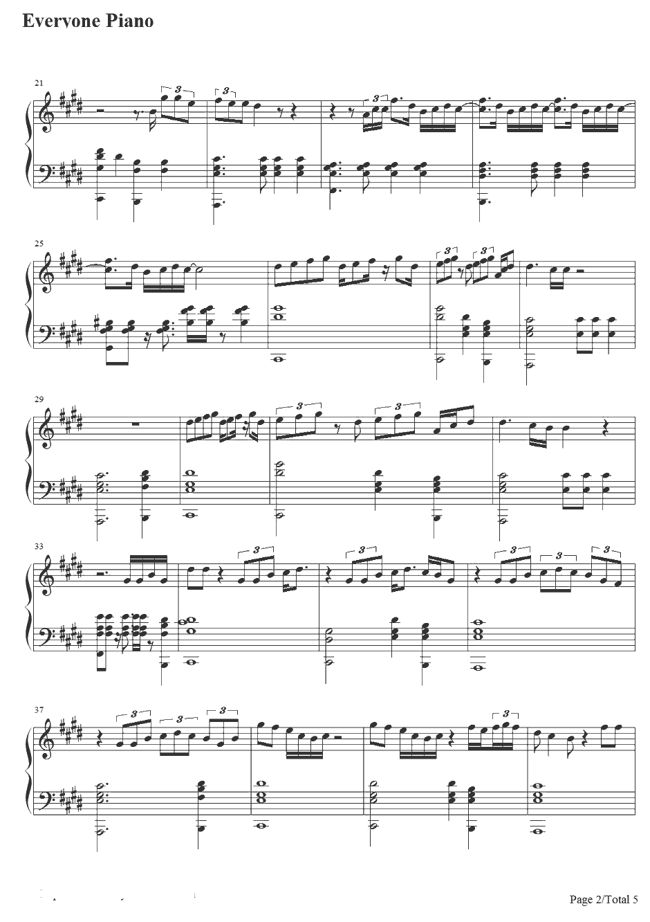 The Worst钢琴谱-JhenéAiko2