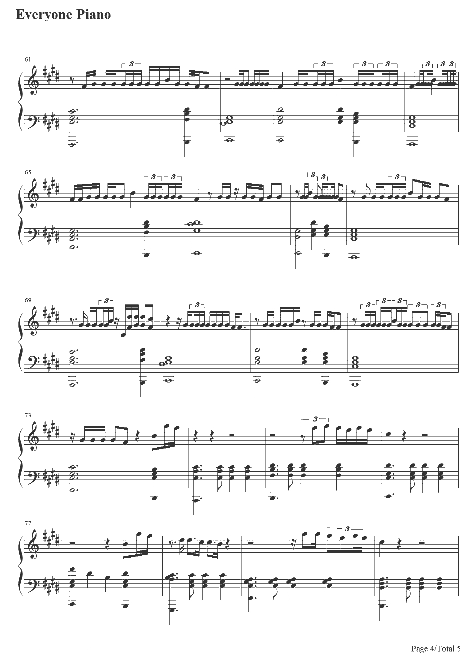 The Worst钢琴谱-JhenéAiko4